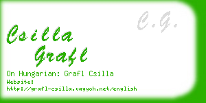 csilla grafl business card